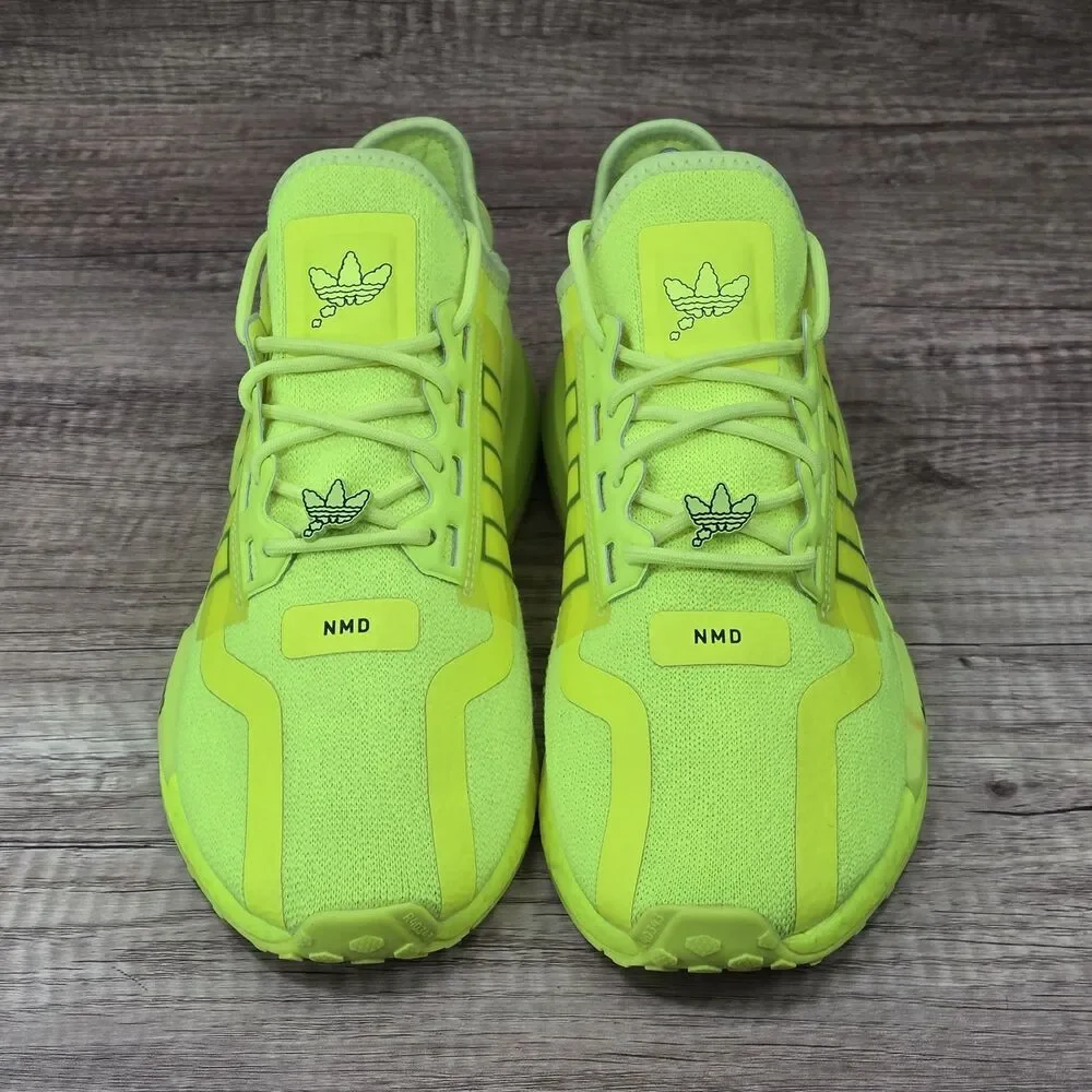 Adidas NMD R1 V2 Men's Size 8.5 Women's Sz 9.5 Solar Yellow Running Shoes H02654